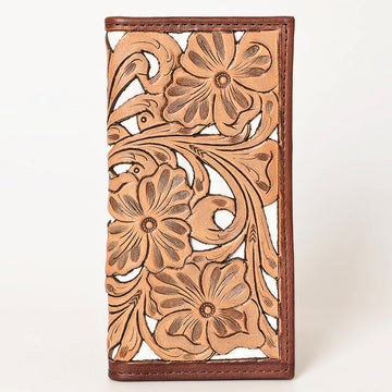 OHLAY WALLET Hand Tooled Genuine Leather women bag western handbag purse